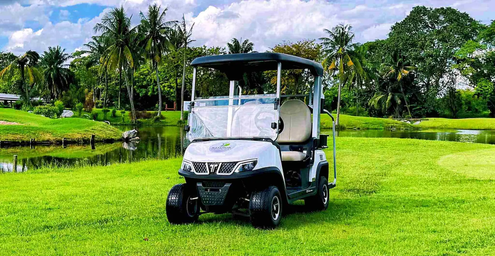 Golf Cart LED Headlights Front View