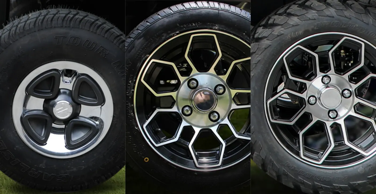 TARA Personal Transportation Vehicles Tire Comparison: Course, Street, and Off-Road Options