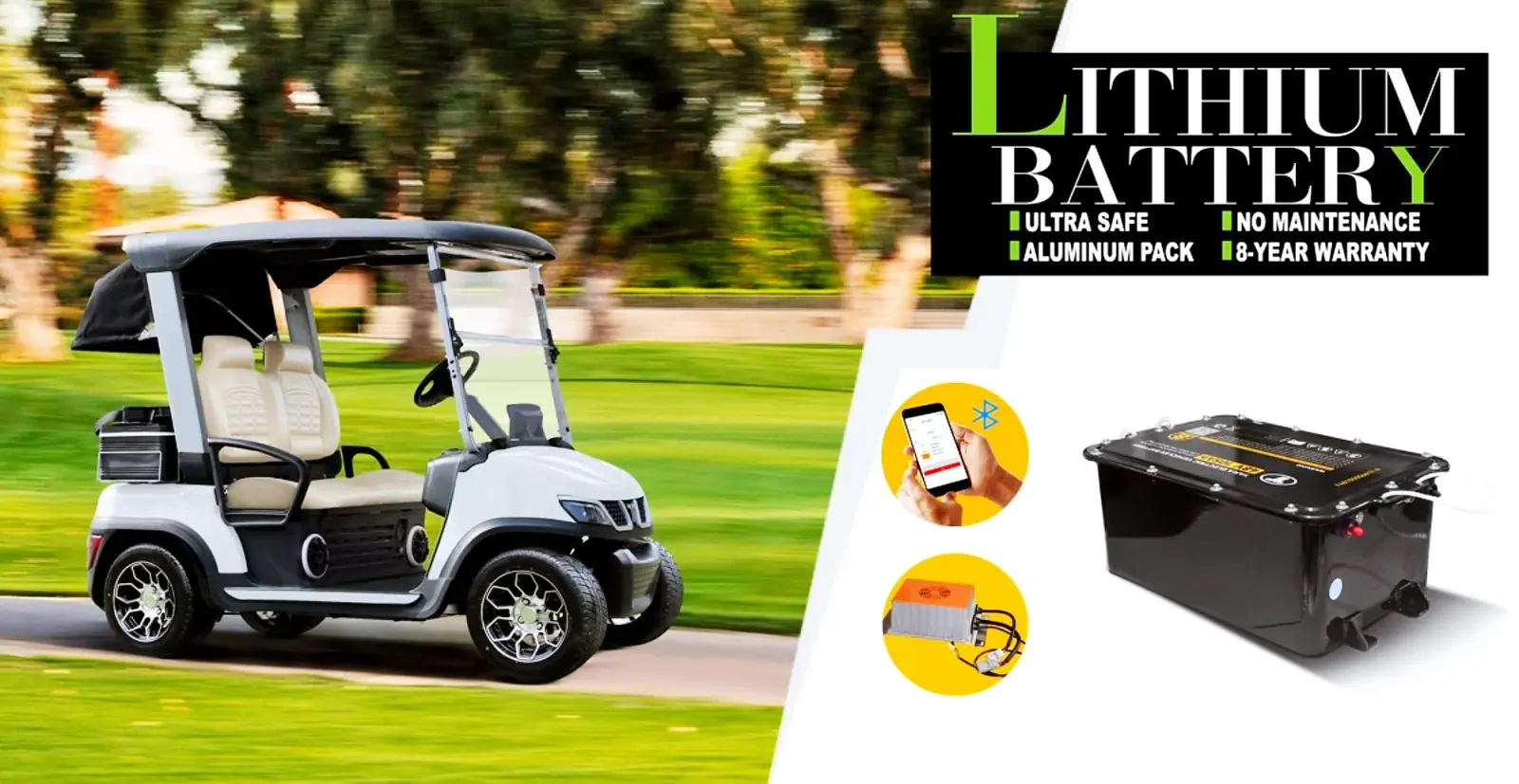 48V 105Ah Lithium Golf Cart Battery