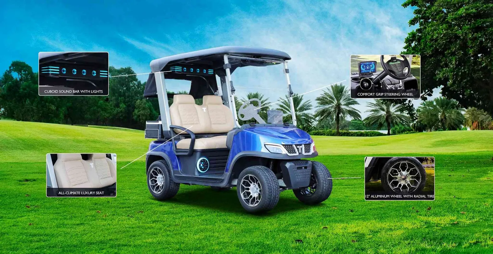 Golf Club Buggy for Golf Course Operations