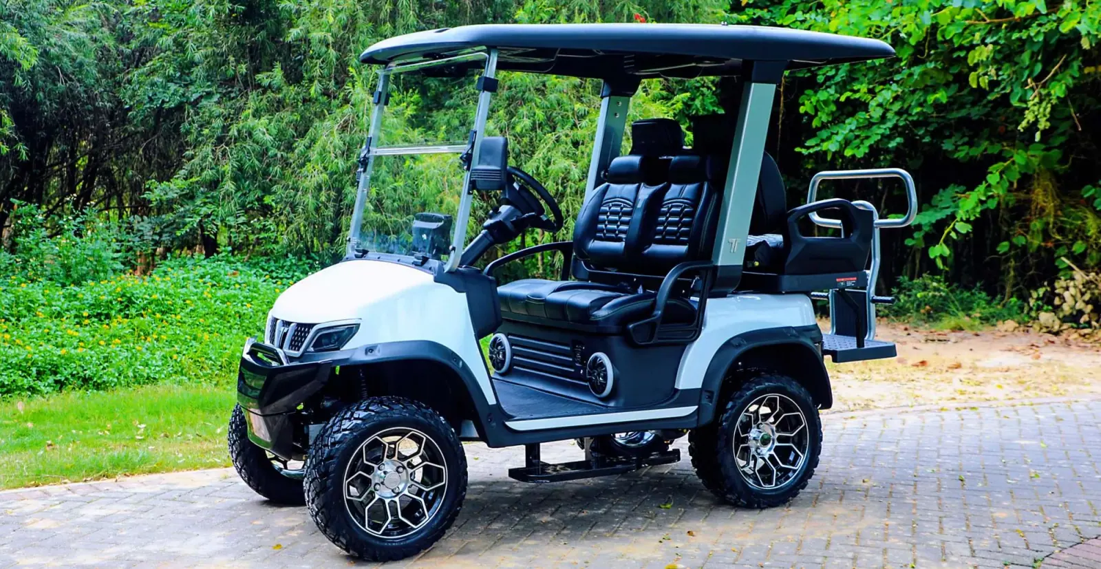 Tara 4 Seater Golf Cart in Scenic Environment