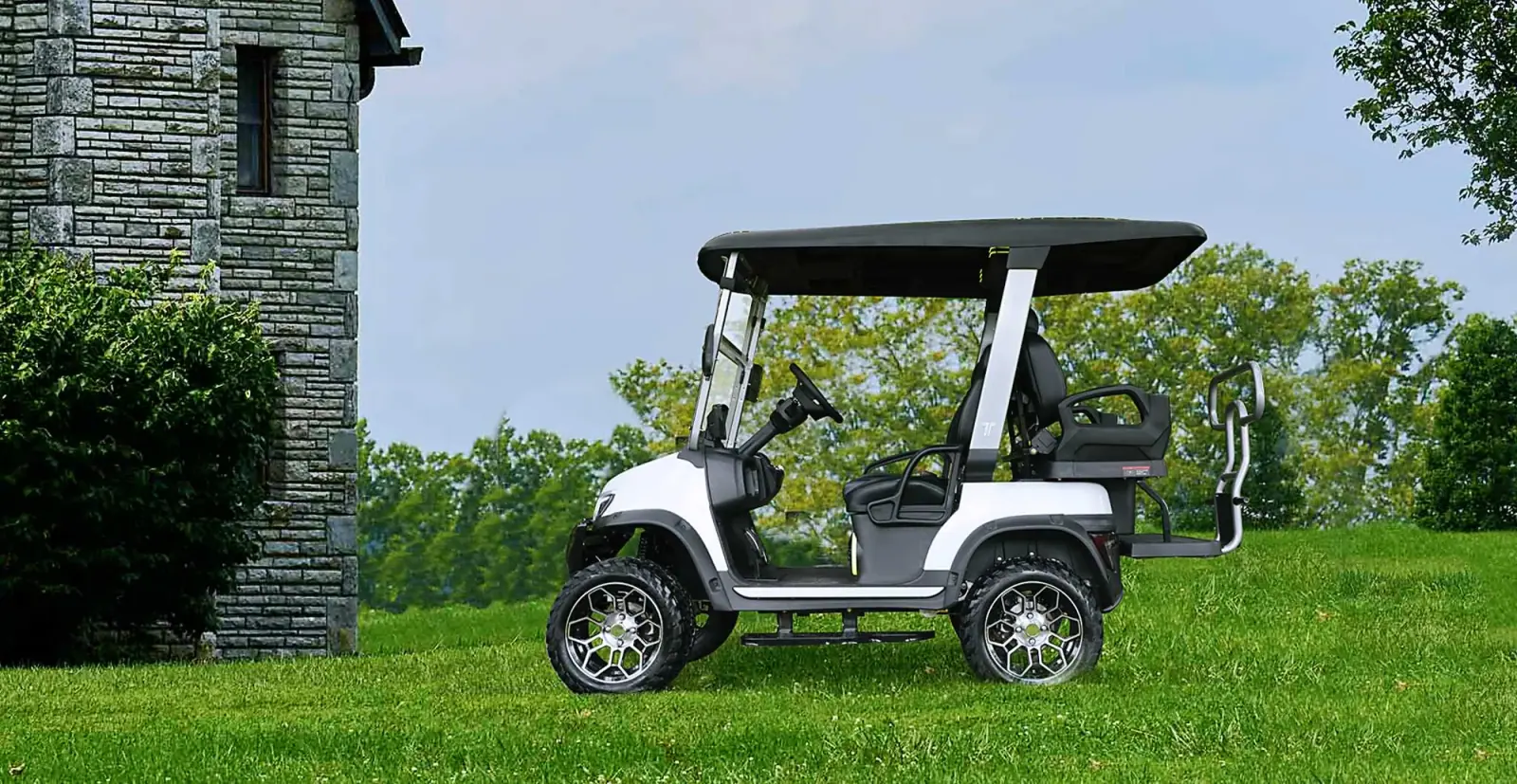 Tara Four Seater Golf Cart on Golf Course