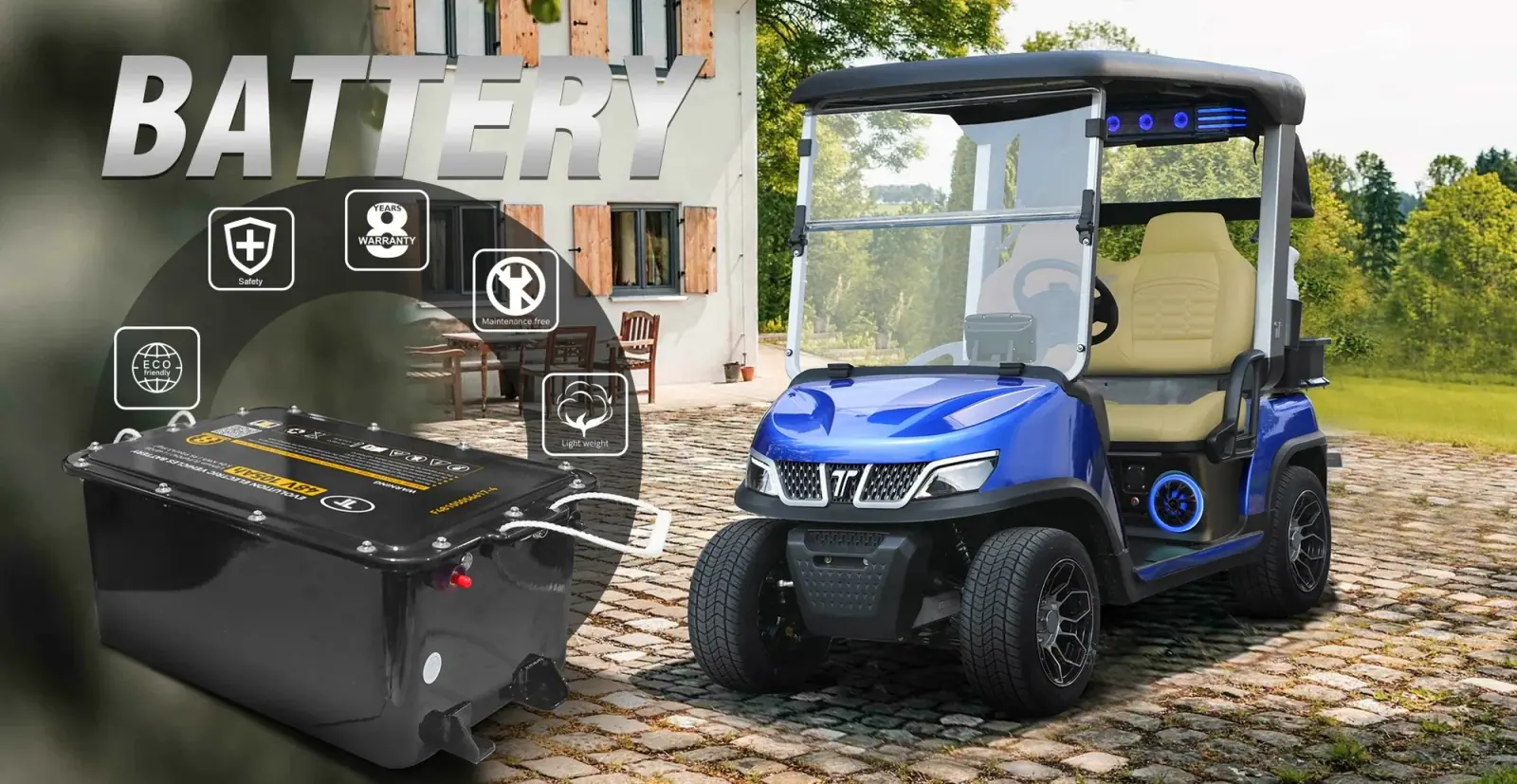 Tara Lithium Battery Golf Cart for Extended Range and Performance