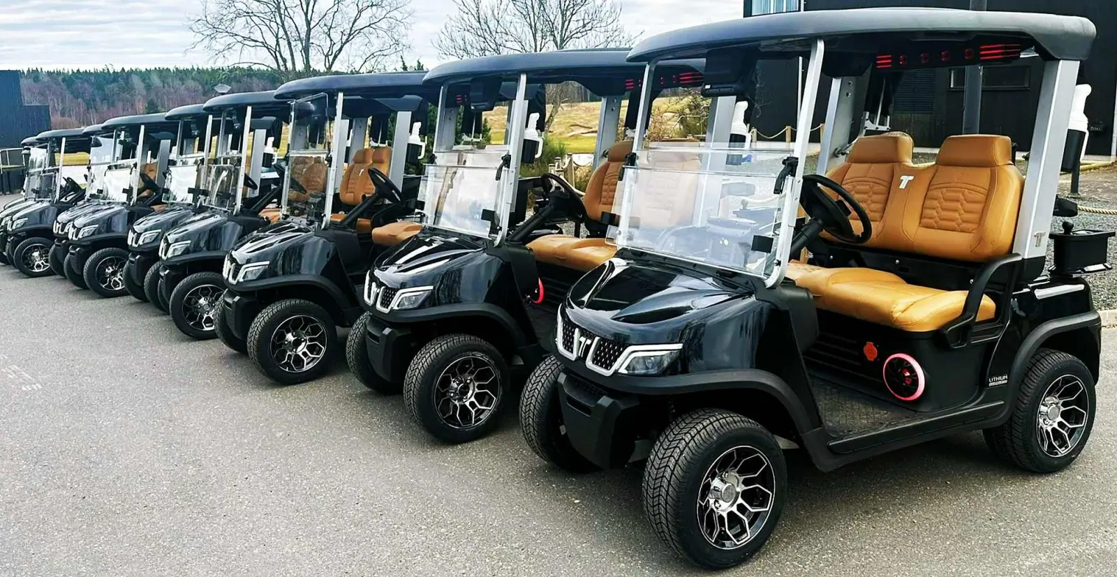 Golf Cart Fleet During Tournament Season