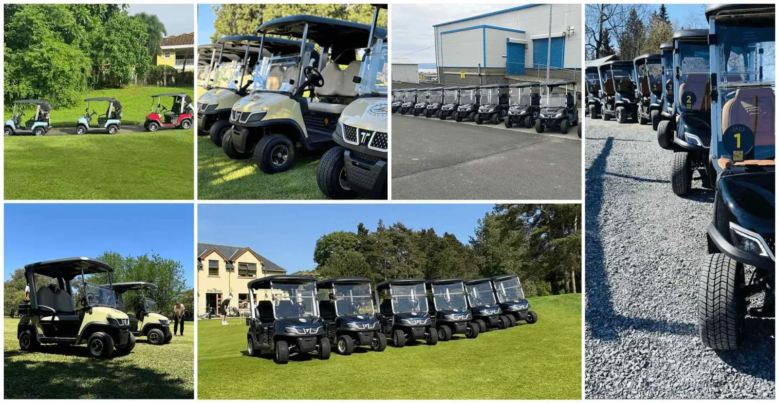 TARA PTV Battery Cart On Golf Course