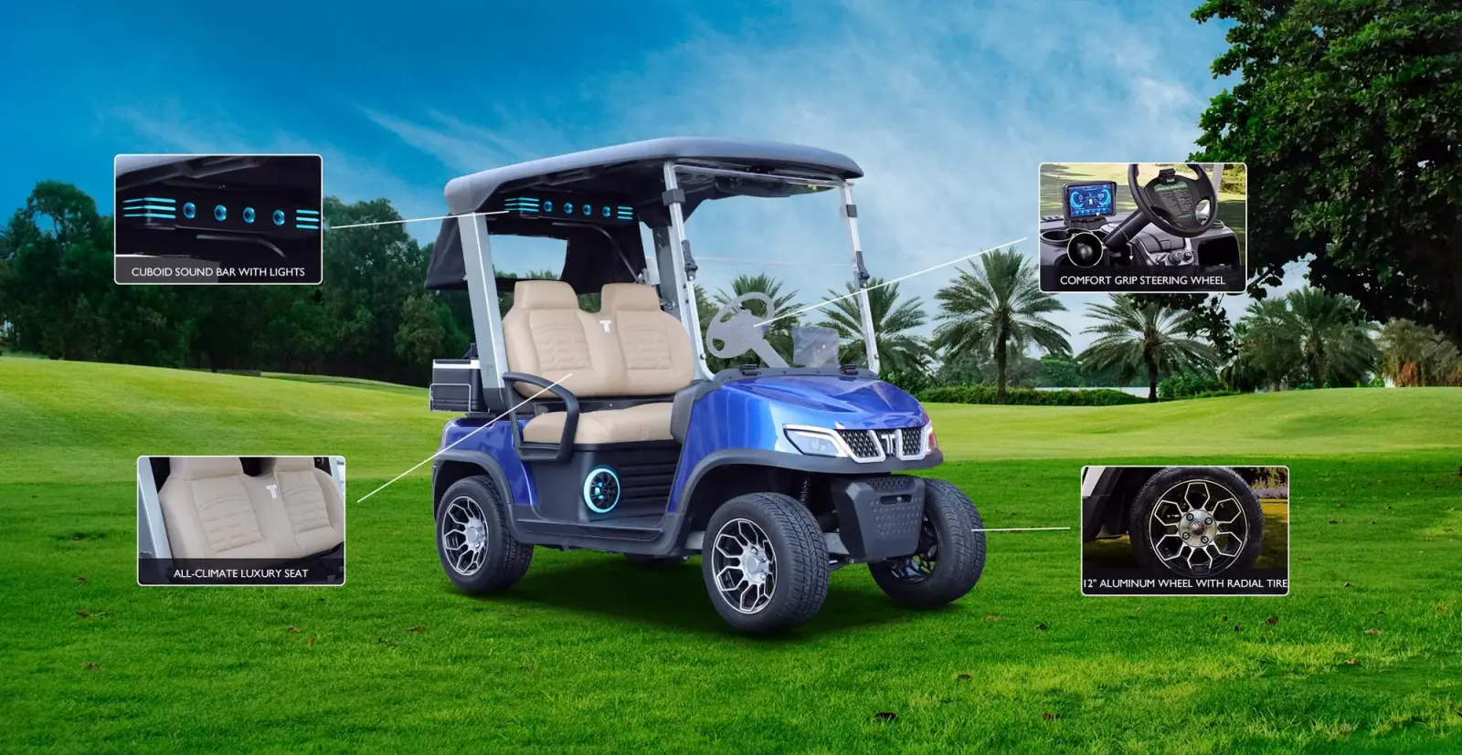 Custom golf cart seats for personalized style