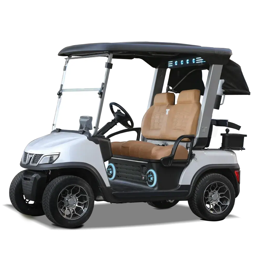 White Tara Spirit Plus Golf Cart for Golf Courses and Private Use